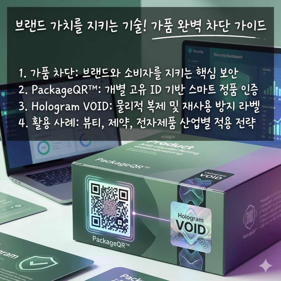 [안내] 가품 차단과 브랜드 보호: PackageQR™ 및 Hologram VOID 기술 가이드
